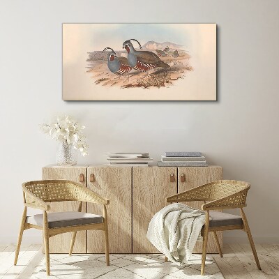 Birds in the landscape Canvas print