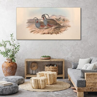 Birds in the landscape Canvas print