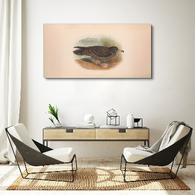 A bird on the water's edge Canvas print