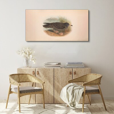 A bird on the water's edge Canvas print