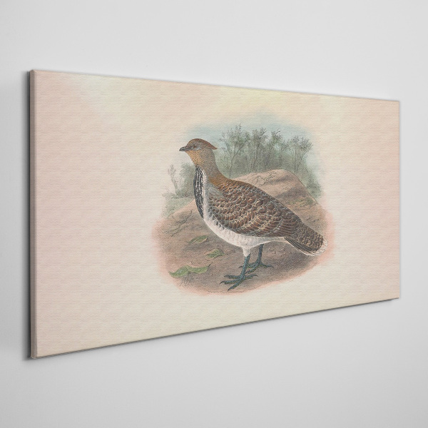 A bird in the background of nature Canvas print