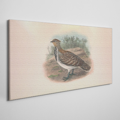 A bird in the background of nature Canvas print