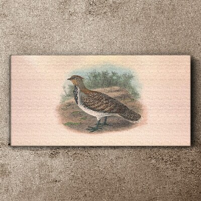 A bird in the background of nature Canvas print