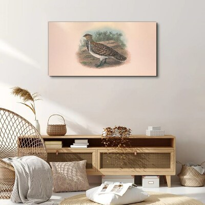 A bird in the background of nature Canvas print
