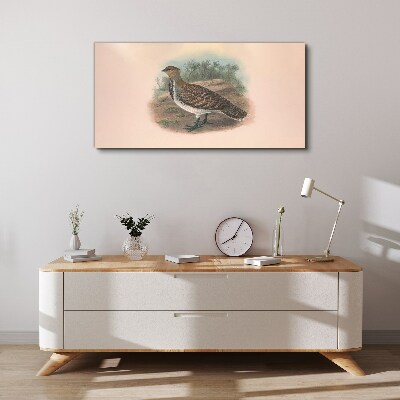 A bird in the background of nature Canvas print