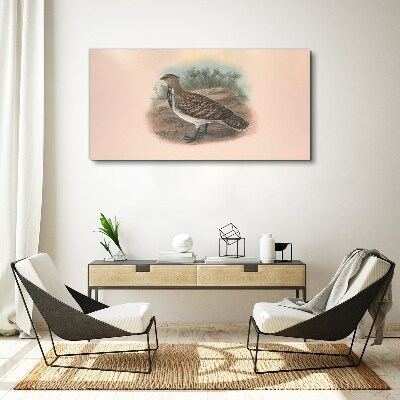 A bird in the background of nature Canvas print