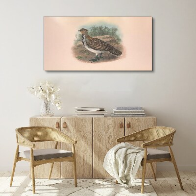 A bird in the background of nature Canvas print