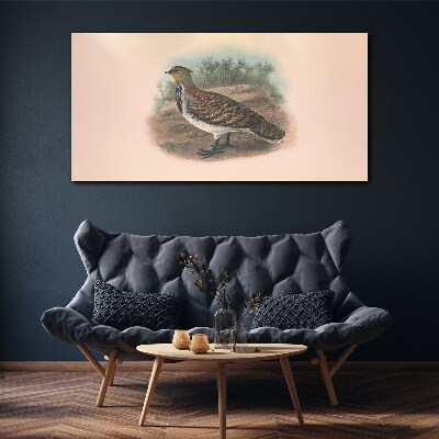 A bird in the background of nature Canvas print