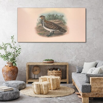 A bird in the background of nature Canvas print