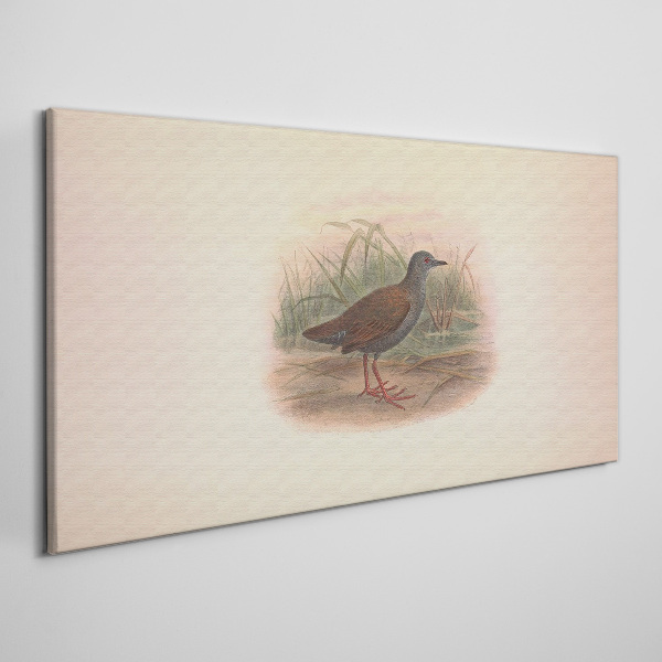 Fisherman in the grass Canvas print