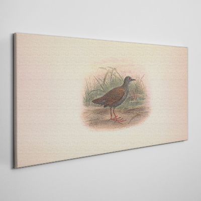 Fisherman in the grass Canvas print