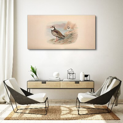 Birds over the water Canvas print