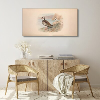 Birds over the water Canvas print