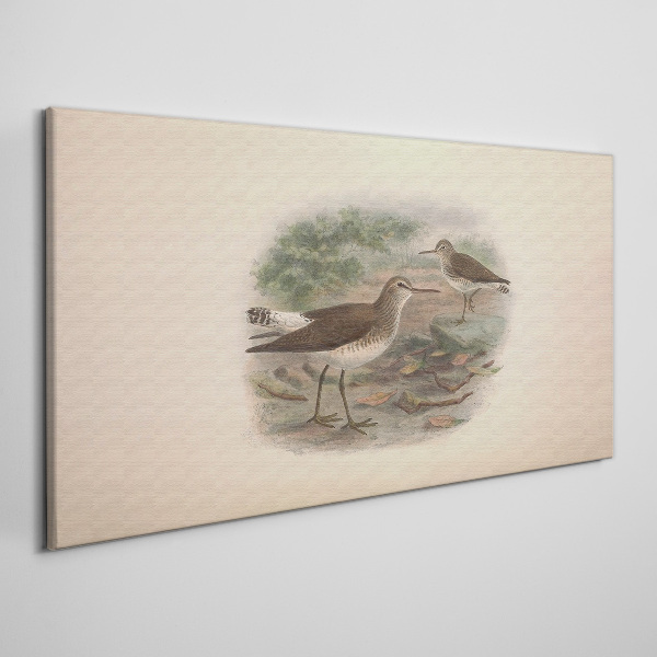 Birds over the water Canvas print