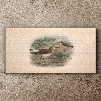 Birds over the water Canvas print