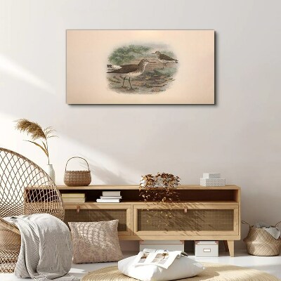 Birds over the water Canvas print