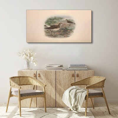 Birds over the water Canvas print