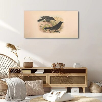 Birds animals figure Canvas print