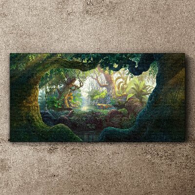 Fantasy forest nature Canvas Wall art