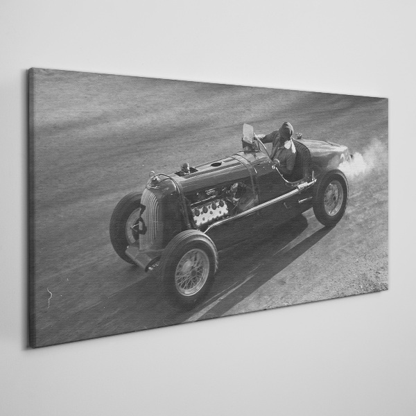 Racing classic in action Canvas print