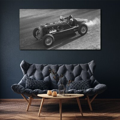 Racing classic in action Canvas print