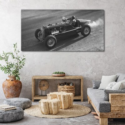 Racing classic in action Canvas print
