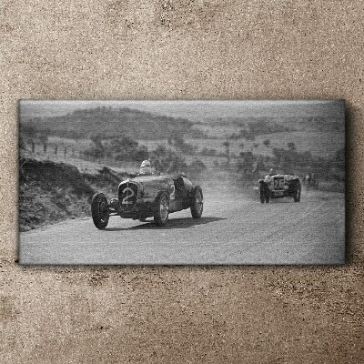 Racing thrills from the 1950s. Canvas print