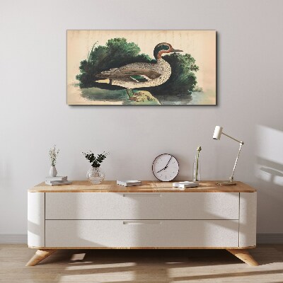 Bird drawing Canvas print