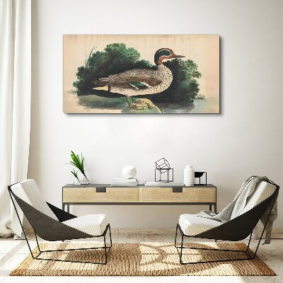 Bird drawing Canvas print