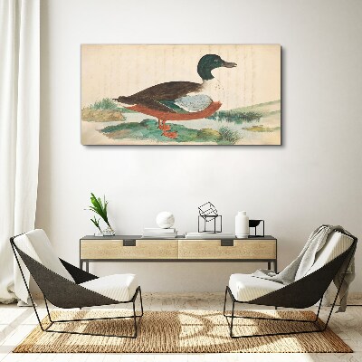 Bird drawing Canvas print