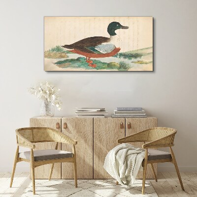 Bird drawing Canvas print