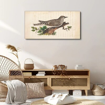 Cuckoo on a branch Canvas print