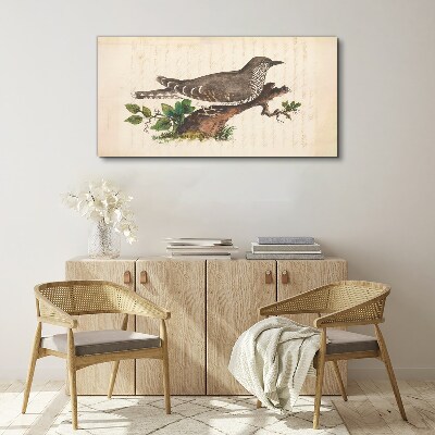 Cuckoo on a branch Canvas print