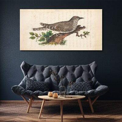 Cuckoo on a branch Canvas print