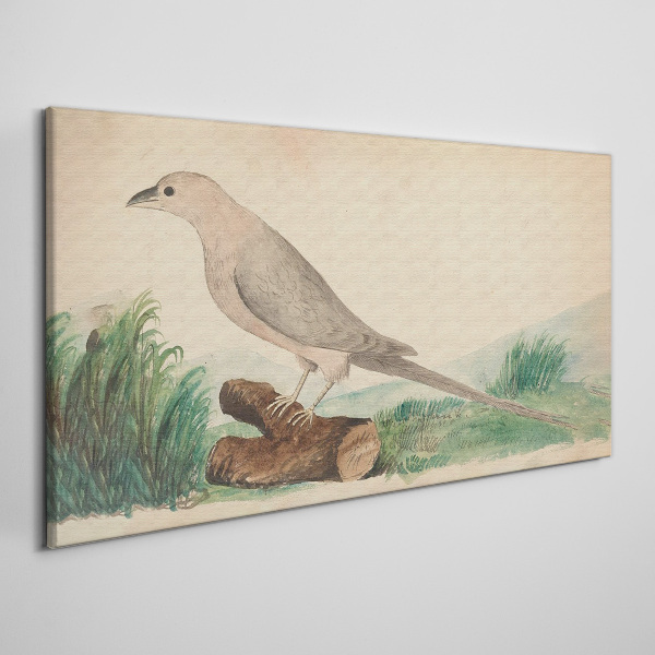 A bird in the background of nature Canvas print