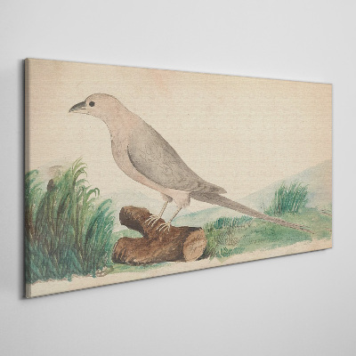 A bird in the background of nature Canvas print