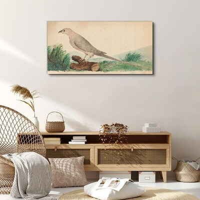 A bird in the background of nature Canvas print