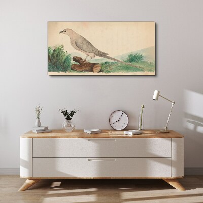 A bird in the background of nature Canvas print