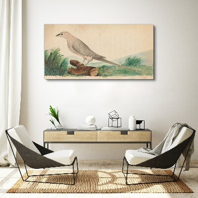 A bird in the background of nature Canvas print