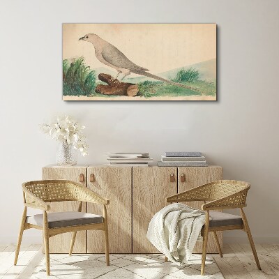A bird in the background of nature Canvas print
