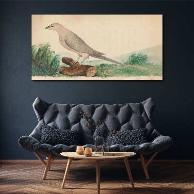 A bird in the background of nature Canvas print
