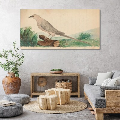 A bird in the background of nature Canvas print