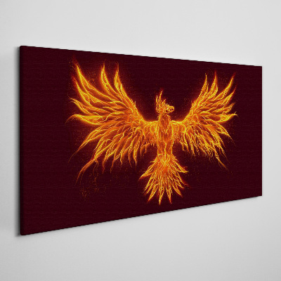 Burning Phoenix Canvas Wall art