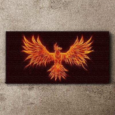 Burning Phoenix Canvas Wall art