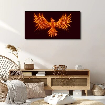 Burning Phoenix Canvas Wall art