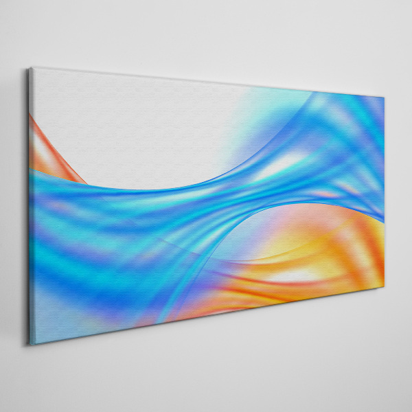 Waves of color in harmony Canvas Wall art