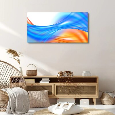 Waves of color in harmony Canvas Wall art