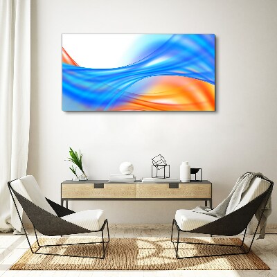 Waves of color in harmony Canvas Wall art