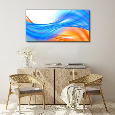 Waves of color in harmony Canvas Wall art