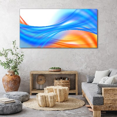 Waves of color in harmony Canvas Wall art